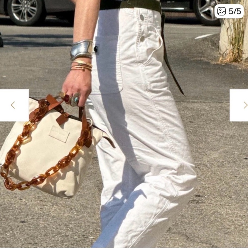 Parker Thatch Eggshell Leather Small Charlie Bag - image 3